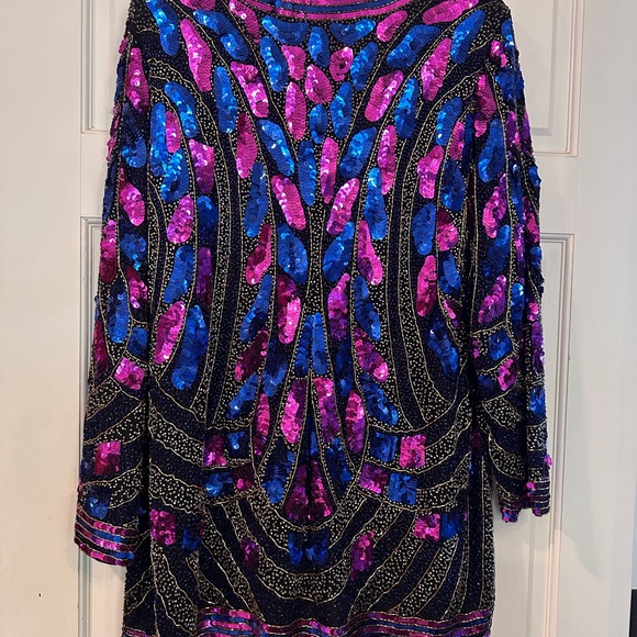 Mob wife vintage sequin cardigan - Picture 4 of 7